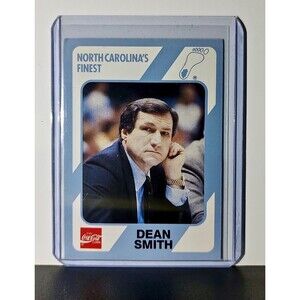 Dean Smith 1989 Collegiate Collection #2 Card North Carolina Tar Heels